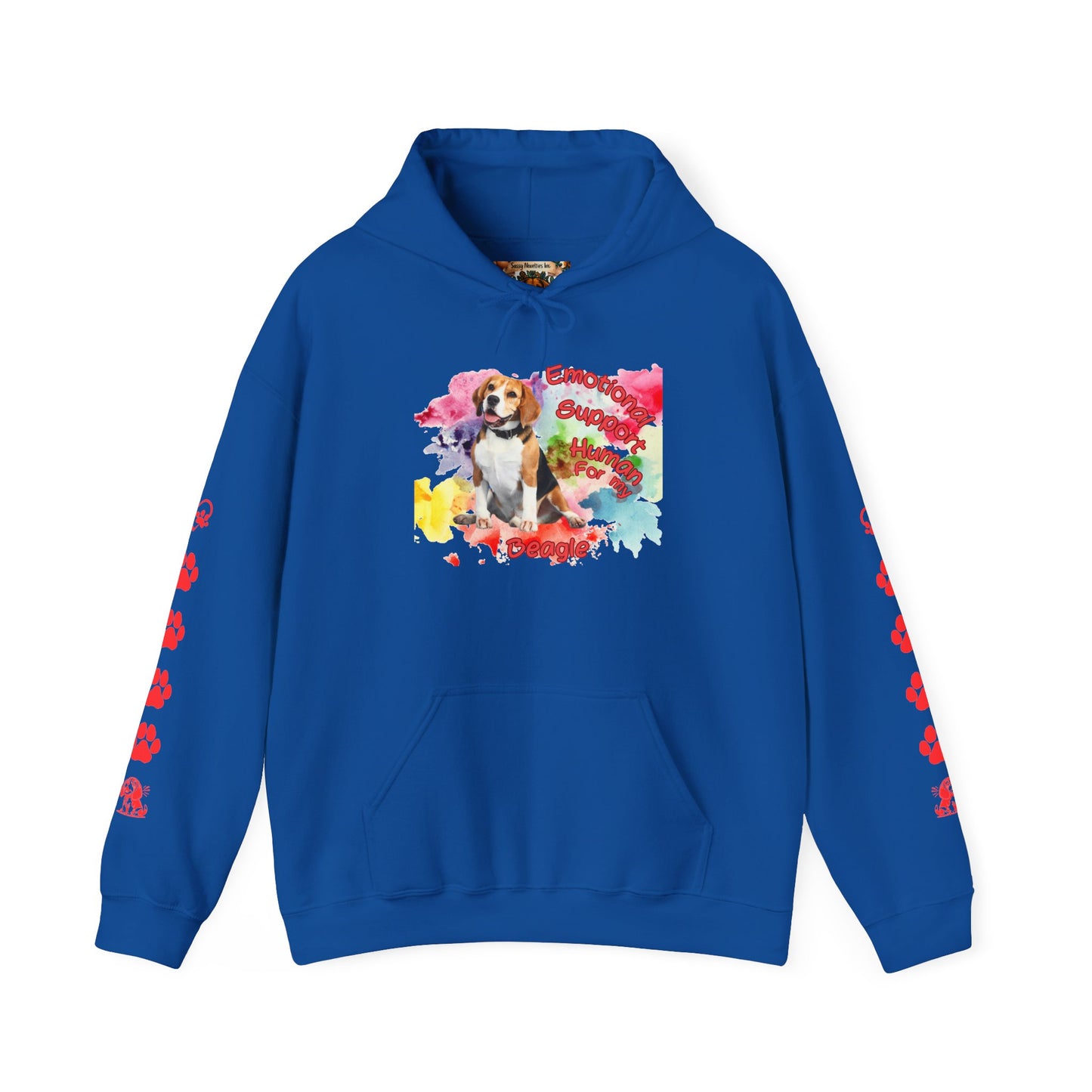 Emotional Support Human for My Beagle Pullover Hoodie