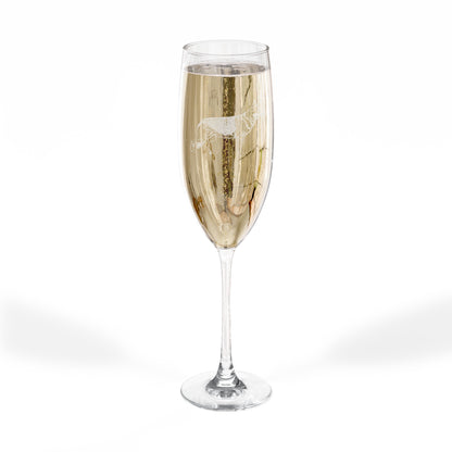 German Shepherd Engraved Champagne Flute