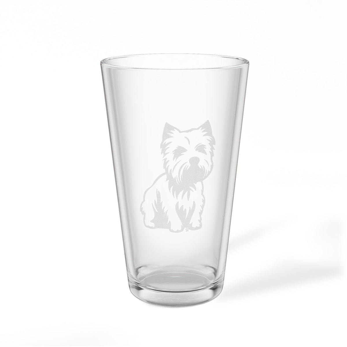 West Highland Terrier Engraved Pint Glass