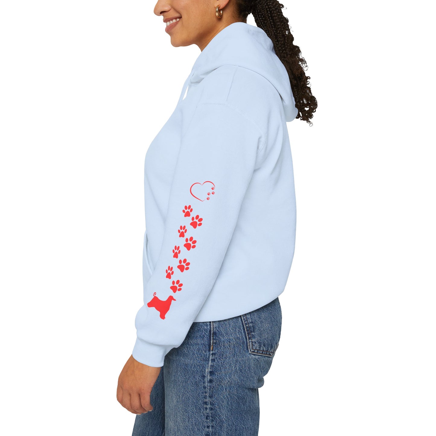 Afghan Hound Emotional Support Human Hooded Sweatshirt