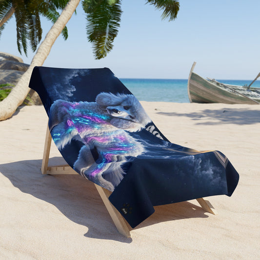 Aquarius Poodle Celestial Beach Towel