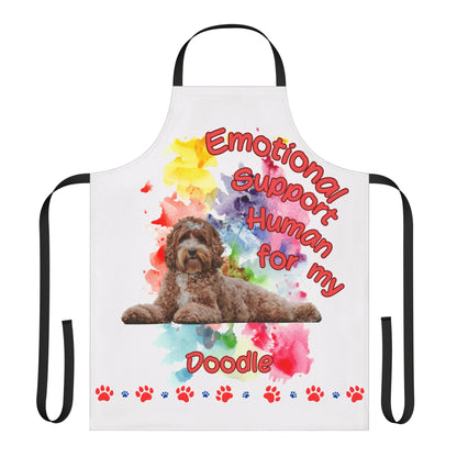 Emotional Support Human for my Doodle Dog Apron
