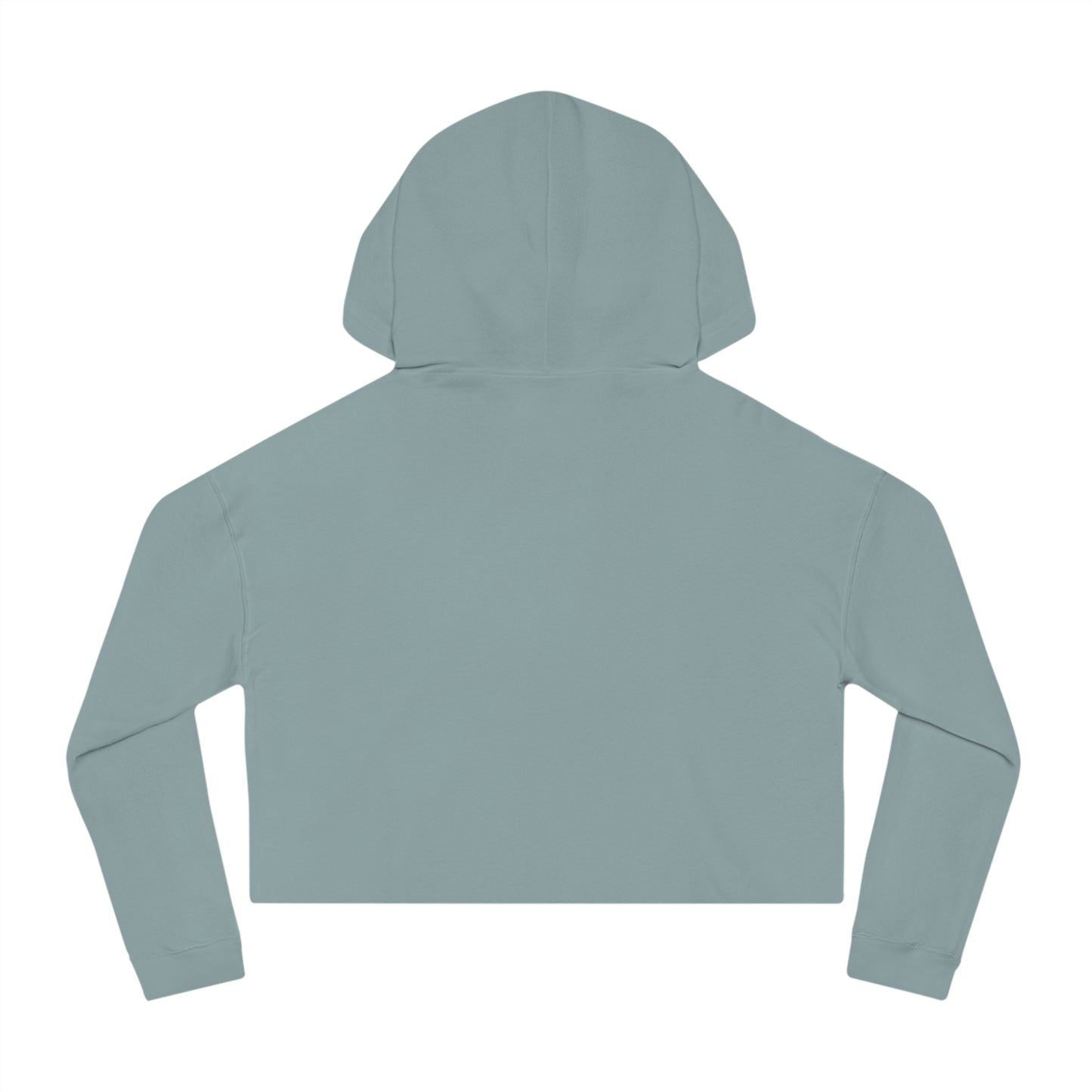 Too Cute Bichon Frise Teacup Puppy Women’s Cropped Hooded Sweatshirt