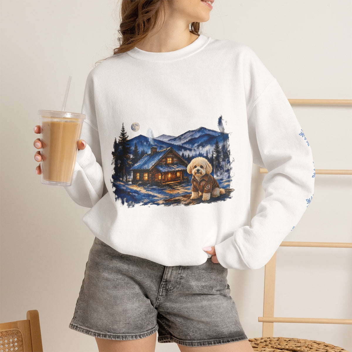Bichon Frise Smoky Mountain Christmas Sweatshirt