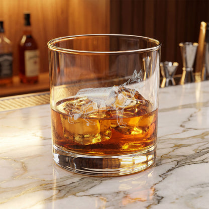 German Shepherd Engraved Whiskey Glass