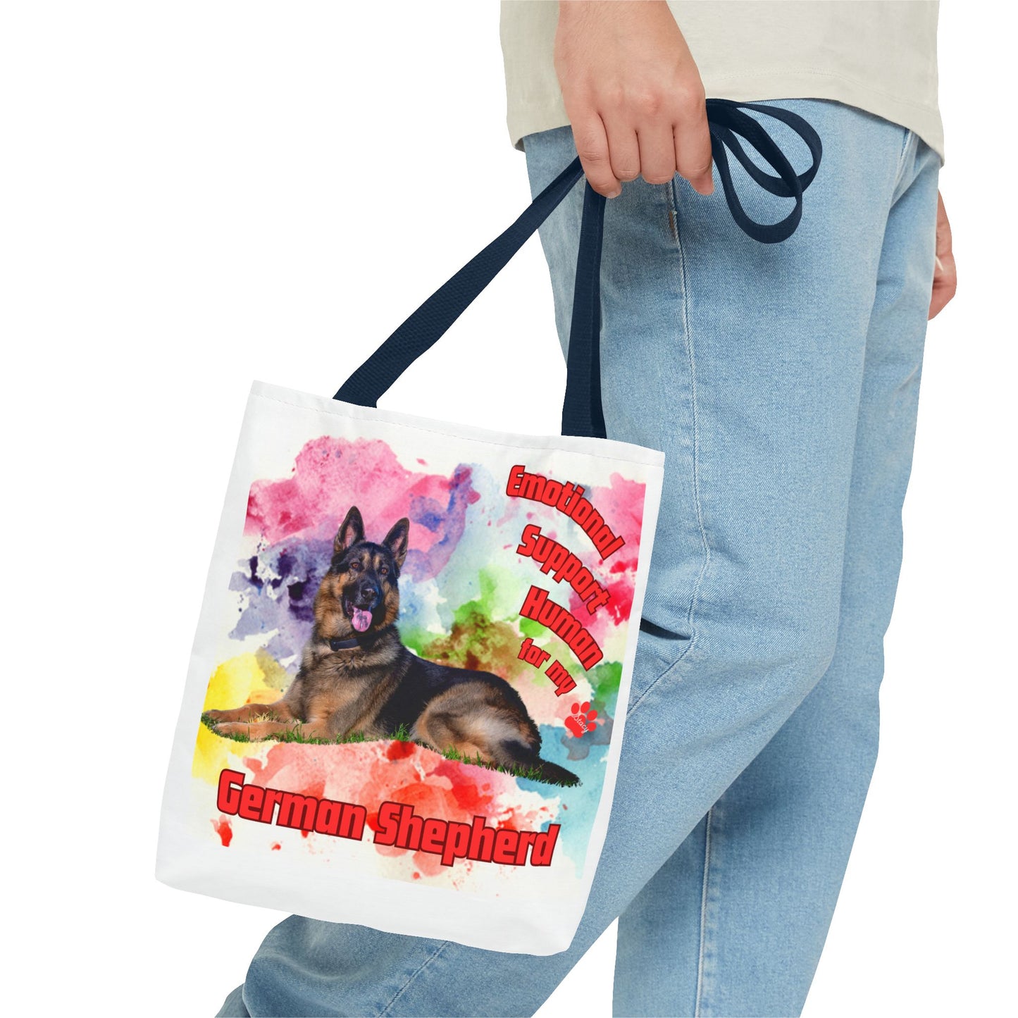Emotional Support Human for my German Shepherd Totebag