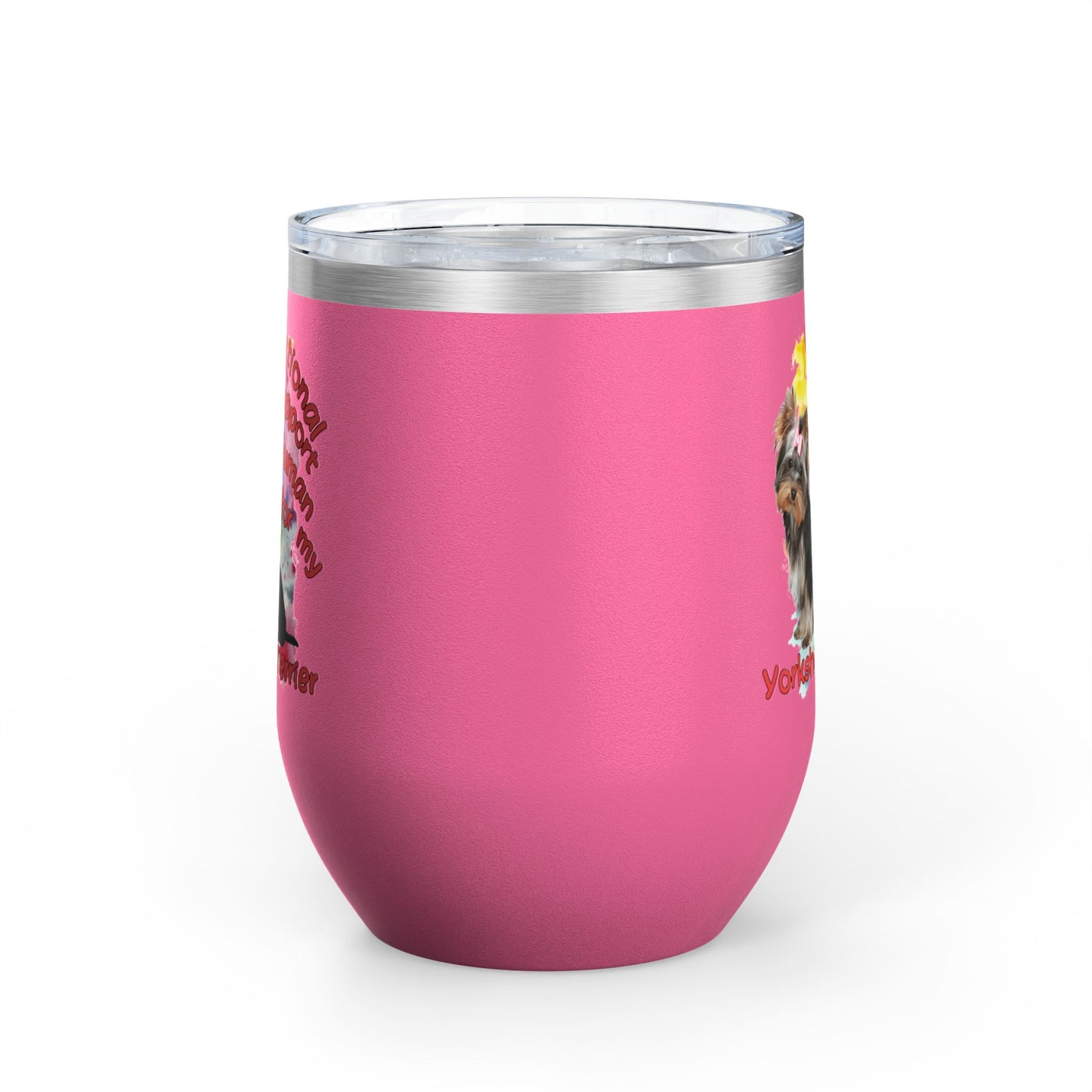 Emotional Support Human for my Yorkshire Terrier  Wine Chiller - Perfect Gift for Dog Lovers