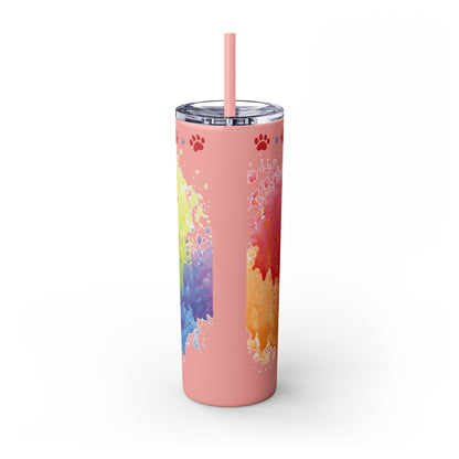 Emotional Support Human for my Corgi Skinny Tumbler with Straw