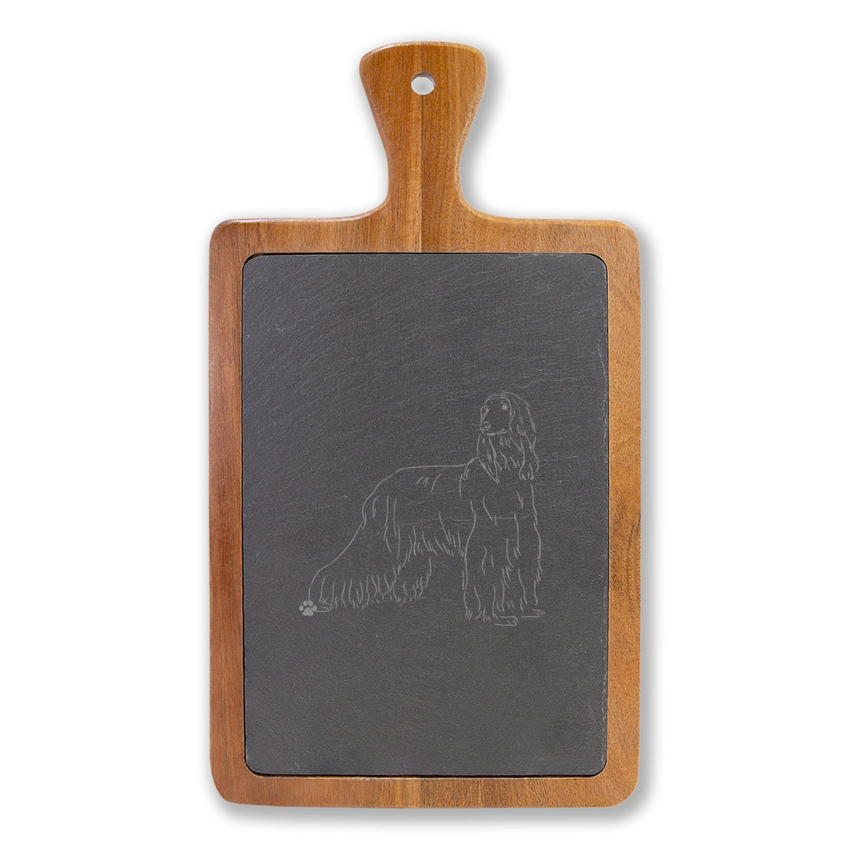 Afghan Hound Engraved Charcuterie Board, Dog Lover Cheese Board & Serving Platter