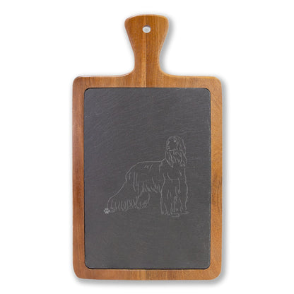 Afghan Hound Engraved Charcuterie Board, Dog Lover Cheese Board & Serving Platter