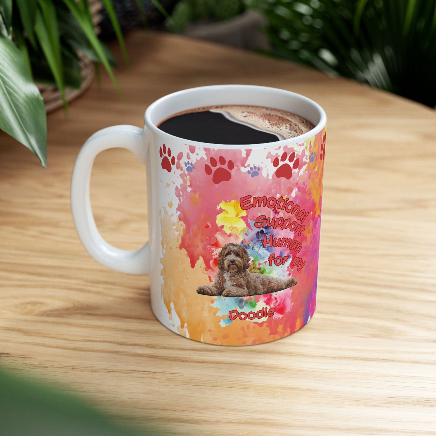 Emotional Support Human for my Doodle Dog Coffee mug