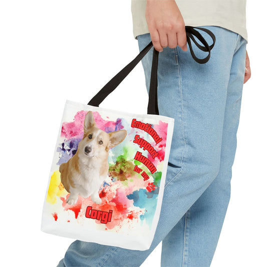 Emotional Support Human for my Corgi Tote bag