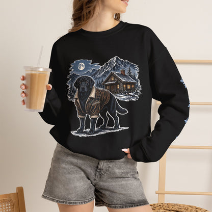 Black Lab Smoky Mountain Christmas Sweatshirt