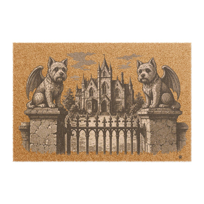 Yorkshire Terrier Gargoyle Angel Gothic Protector Welcome Mat