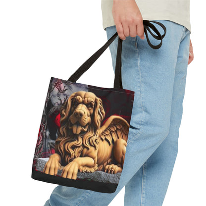 Golden Retriever Angelic Gargoyle Protector Tote Bag