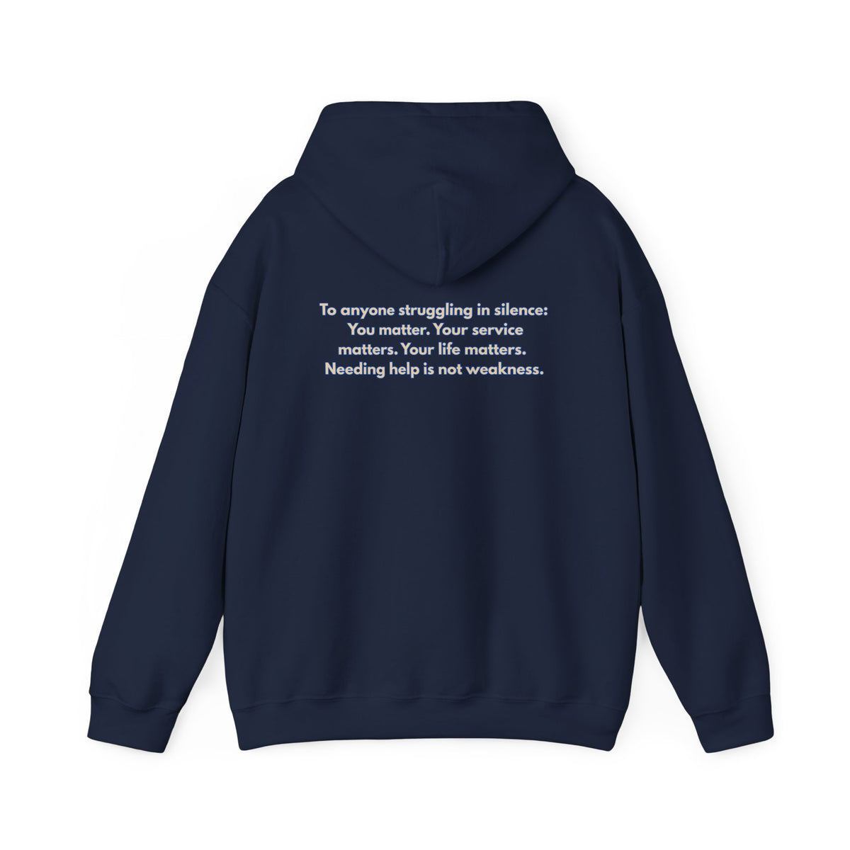 Healing at Both Ends of the Leash™ – Veterans Day Support Unisex Heavy Blend Hooded Sweatshirt