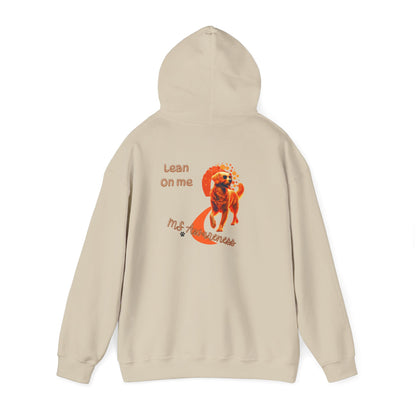 Golden Retriever "Lean on Me" MS Awareness Hoodie