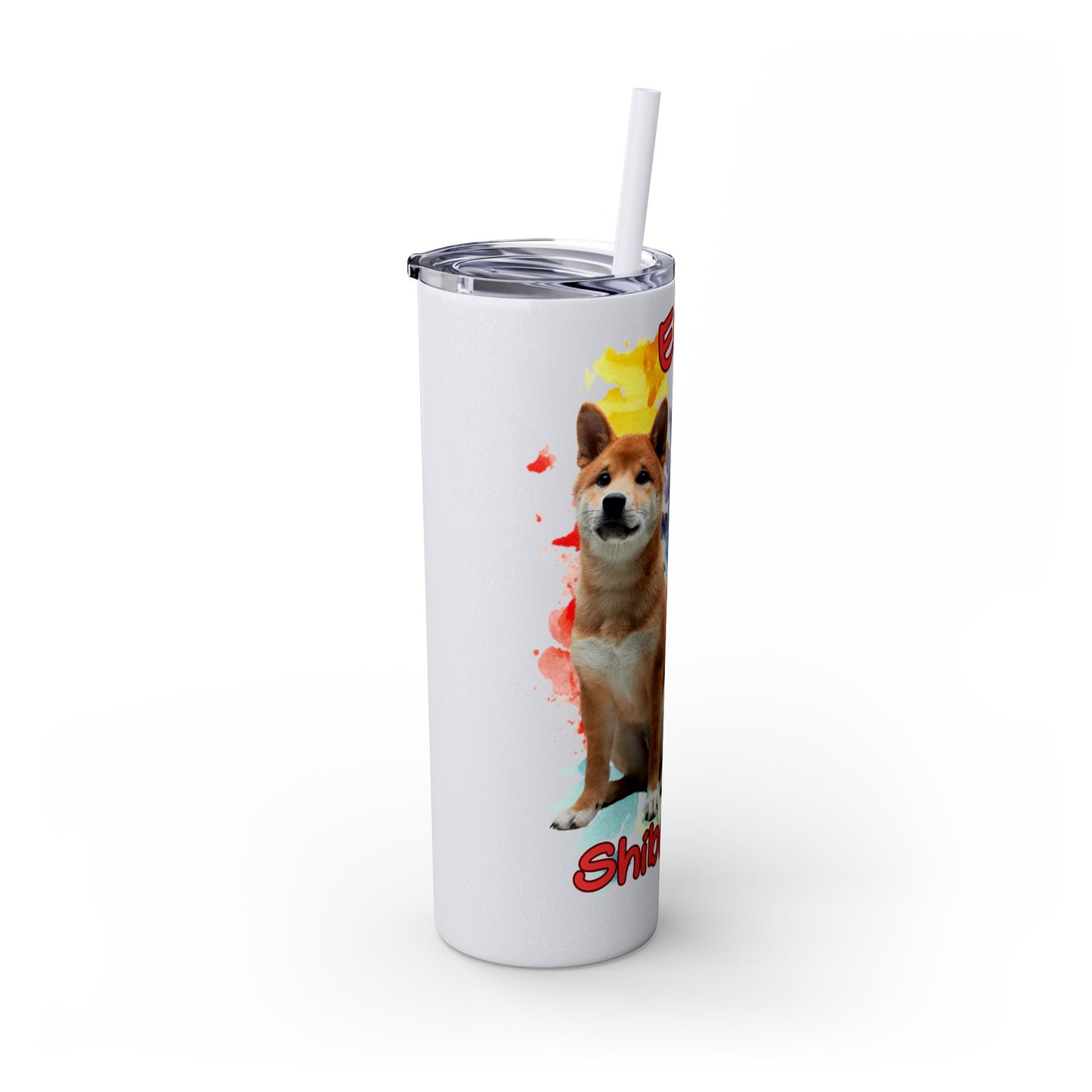 Emotional Support Human for my Shiba Inu Skinny Tumbler