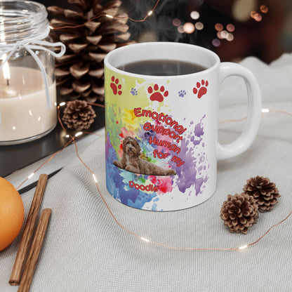 Emotional Support Human for my Doodle Dog Coffee mug