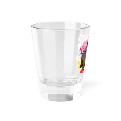 Emotional Support Human for my Afghan Hound shot glass
