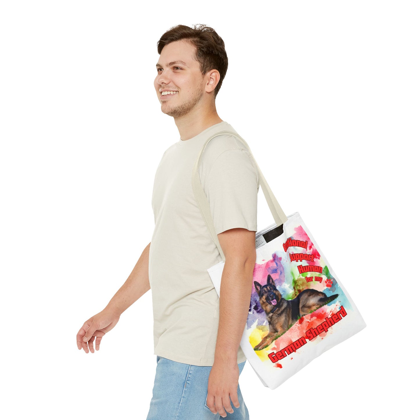 Emotional Support Human for my German Shepherd Totebag