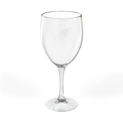 Beagle Engraved Wine Glass