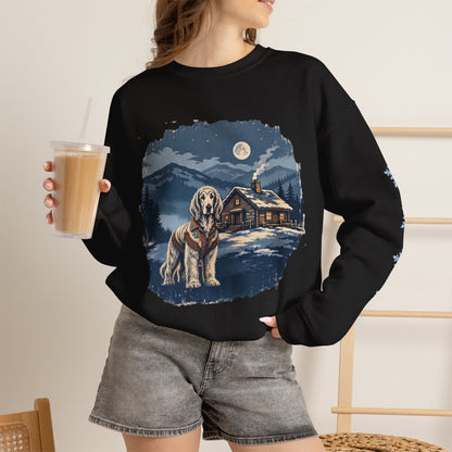 Afghan Hound Smoky Mountain Christmas Sweatshirt