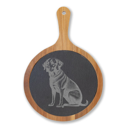 Black Lab Engraved Charcuterie Board, Dog Lover Cheese Board & Serving Platter