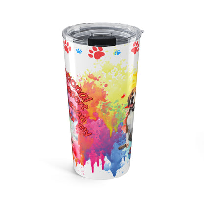 Emotional Support Human for my Beagle Stainless Steel Coffee Tumbler