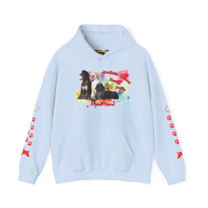 Afghan Hound Emotional Support Human Hooded Sweatshirt
