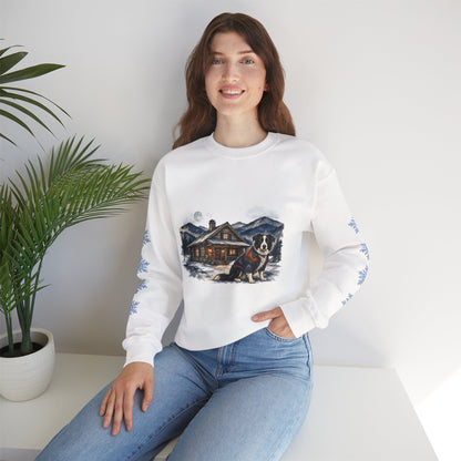 Border Collie Smoky Mountain Christmas Sweatshirt