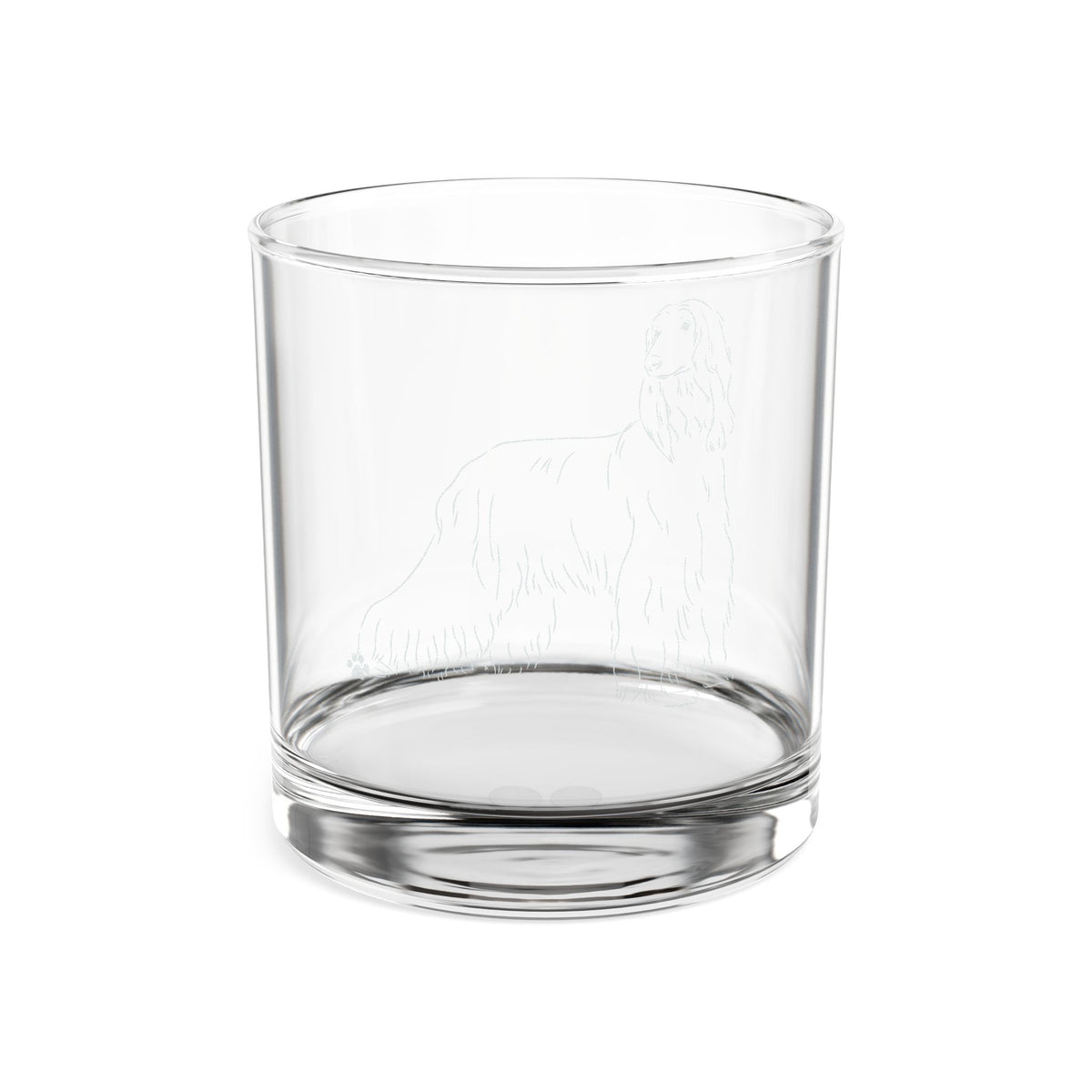 Afghan Hound  Engraved Whiskey Glass