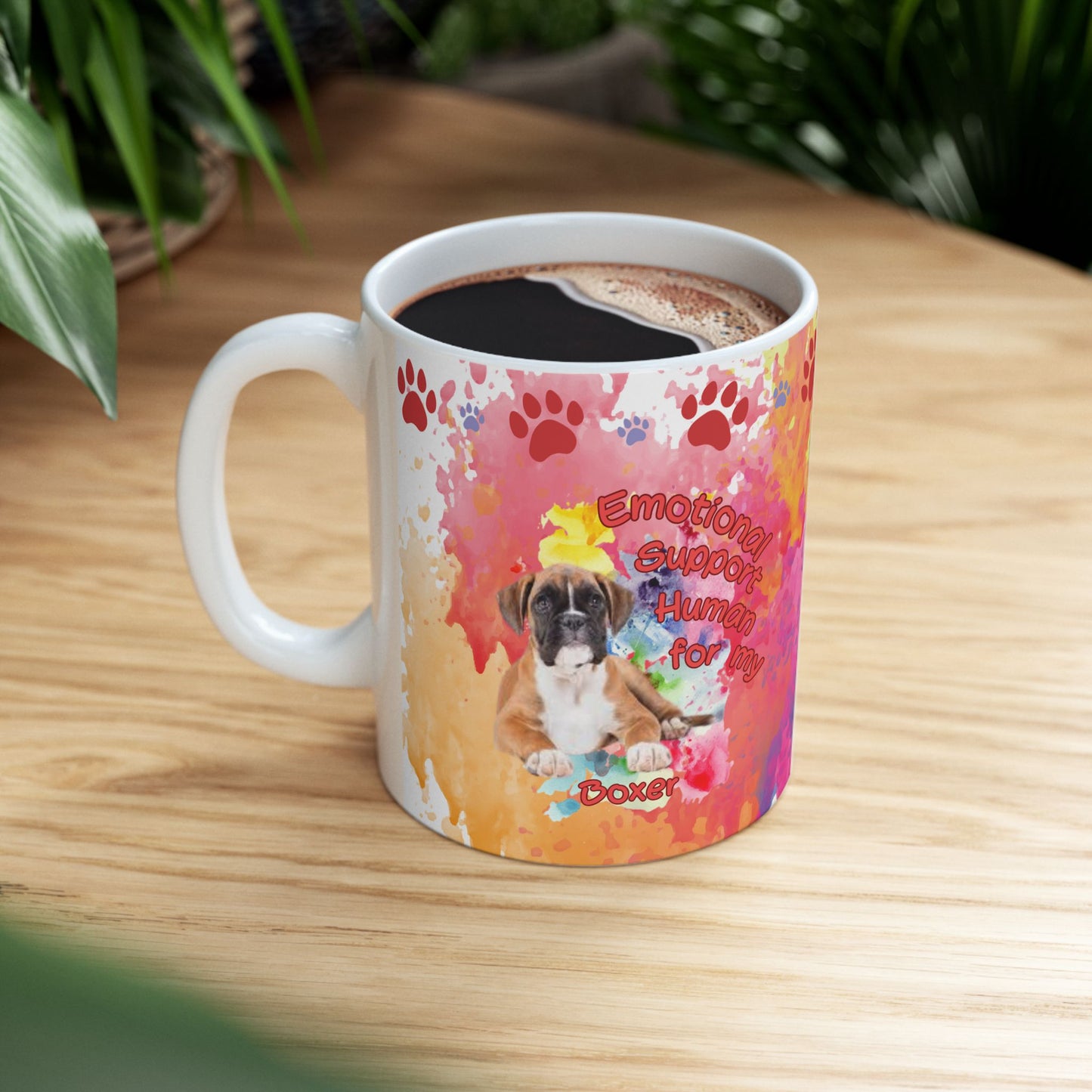 Emotional Support Human for my Boxer Coffee Mug