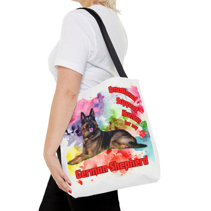 Emotional Support Human for my German Shepherd Totebag