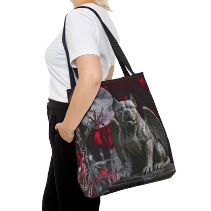 Pitbull Angelic Gargoyle Protector Tote Bag