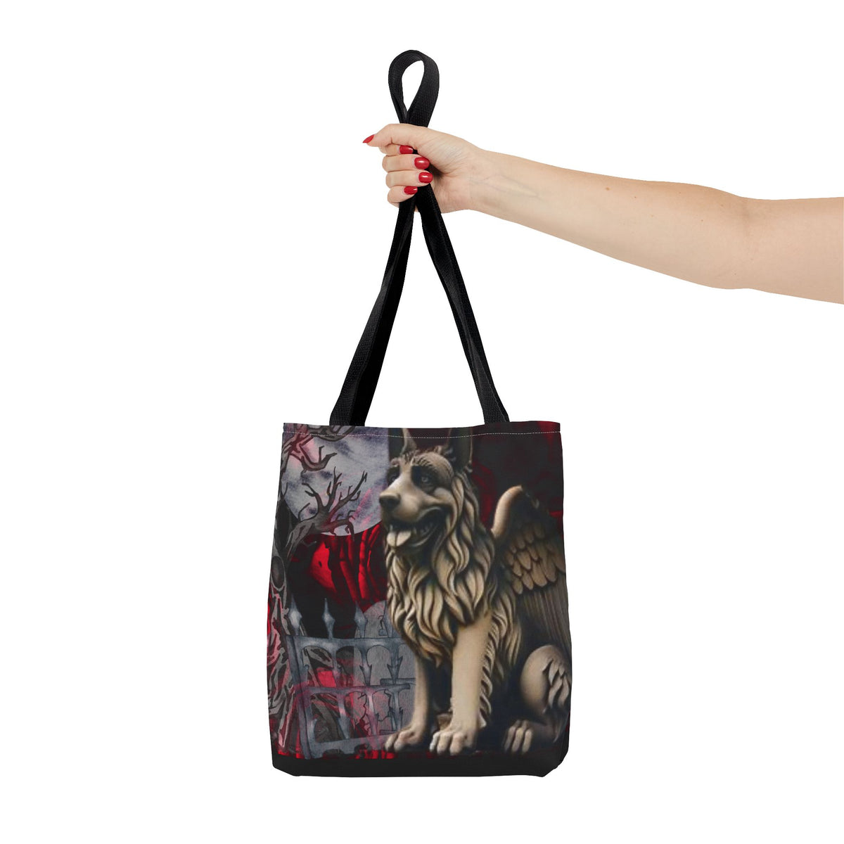 German Shepherd Gargoyle Tote Bag