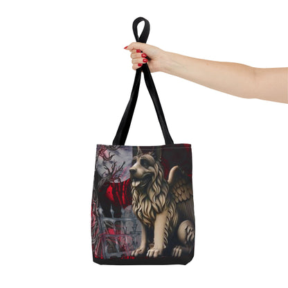 German Shepherd Gargoyle Tote Bag