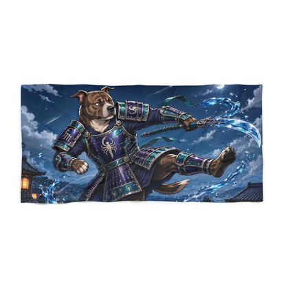 Scorpio Pitbull Warrior Beach Towel