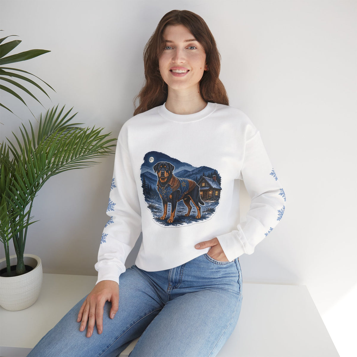 Rottweiler Smoky Mountain Christmas Sweatshirt