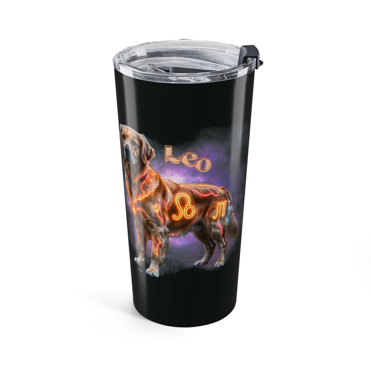 Celestial Leo Golden Retriever 20oz Stainless Steel Tumbler