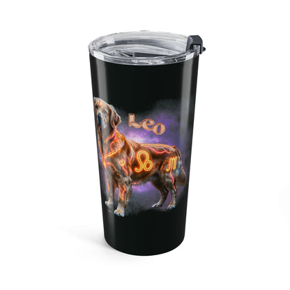 Celestial Leo Golden Retriever 20oz Stainless Steel Tumbler