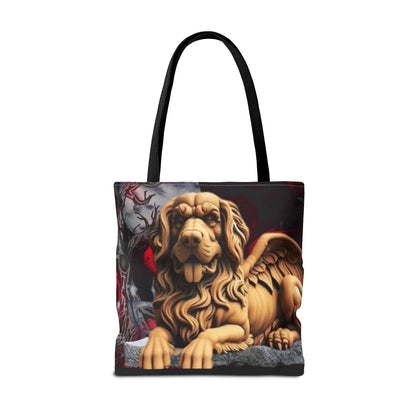 Golden Retriever Angelic Gargoyle Protector Tote Bag