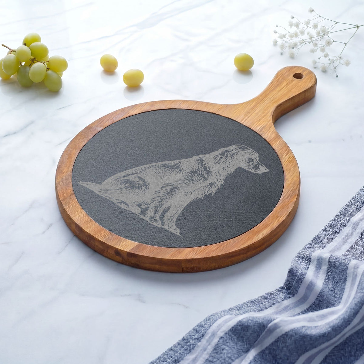 Irish Setter Engraved Charcuterie Board, Dog Lover Cheese Board & Serving Platter