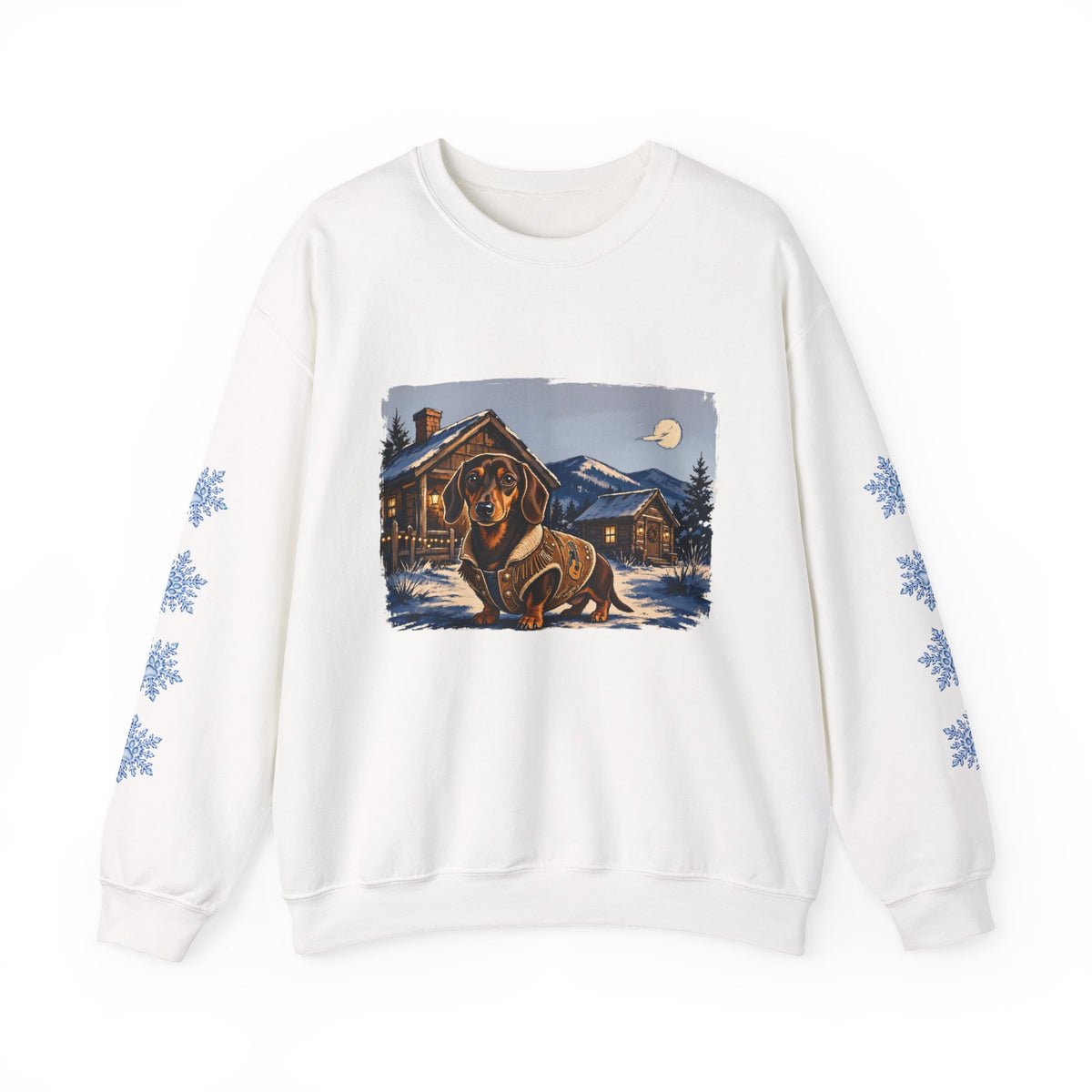 Smooth Coat Dachshund Smoky Mountain Christmas Sweatshirt