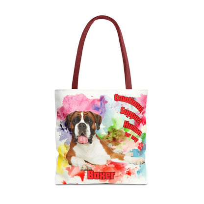 Emotional Support Human for my Boxer tote bag