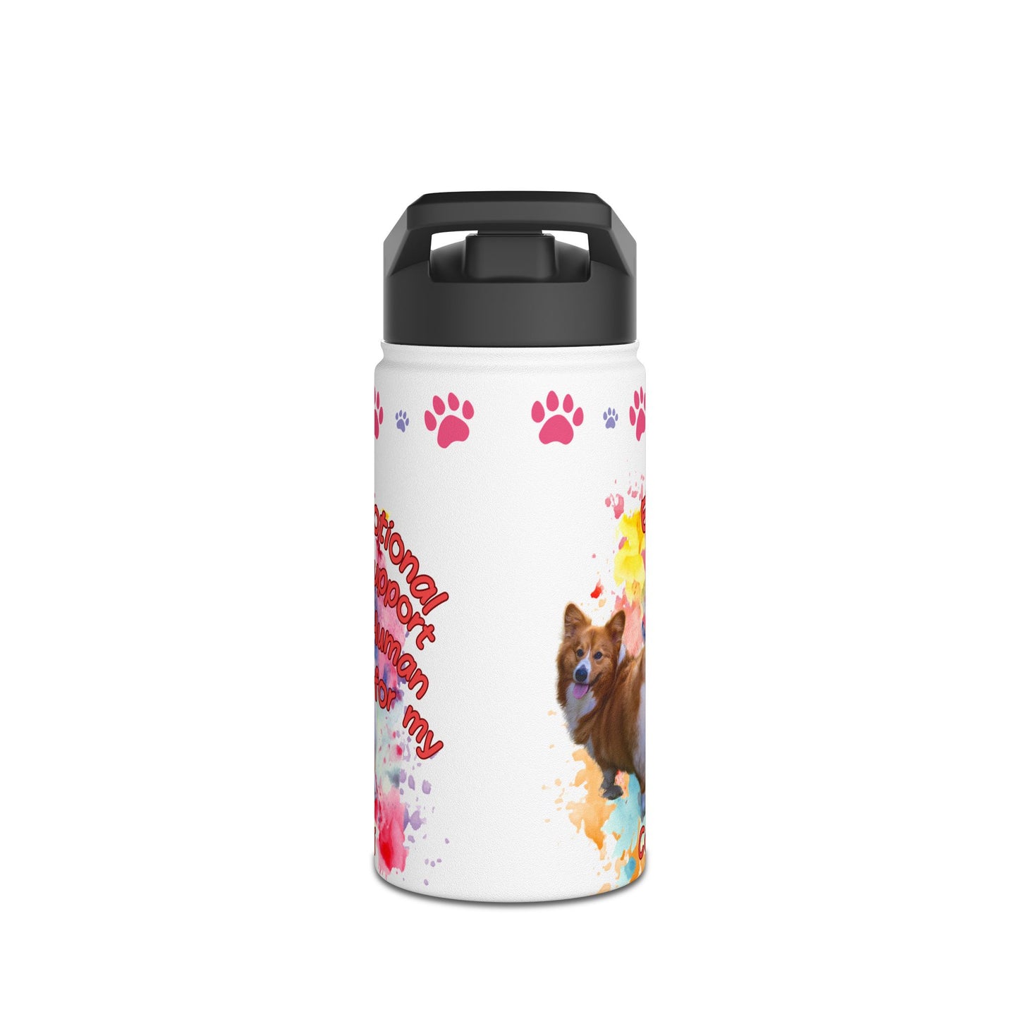 Emotional Support Human for my Corgi Sports Water Bottle