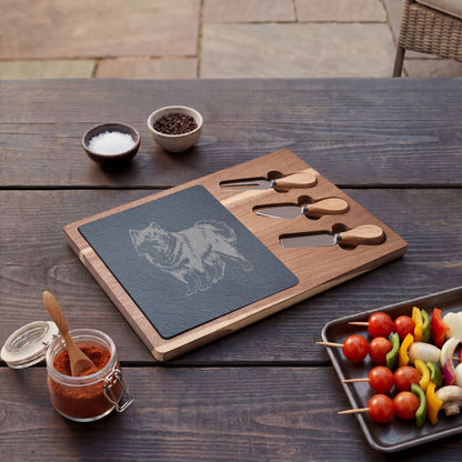 Siberian Husky Engraved Charcuterie Board, Dog Lover Cheese Board & Serving Platter