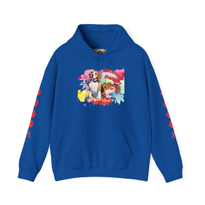 Cozy Emotional Support Human Hoodie for Beagle, Dog lovers comfort wear