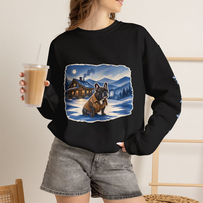 French Bulldog Smoky Mountain Christmas Sweatshirt