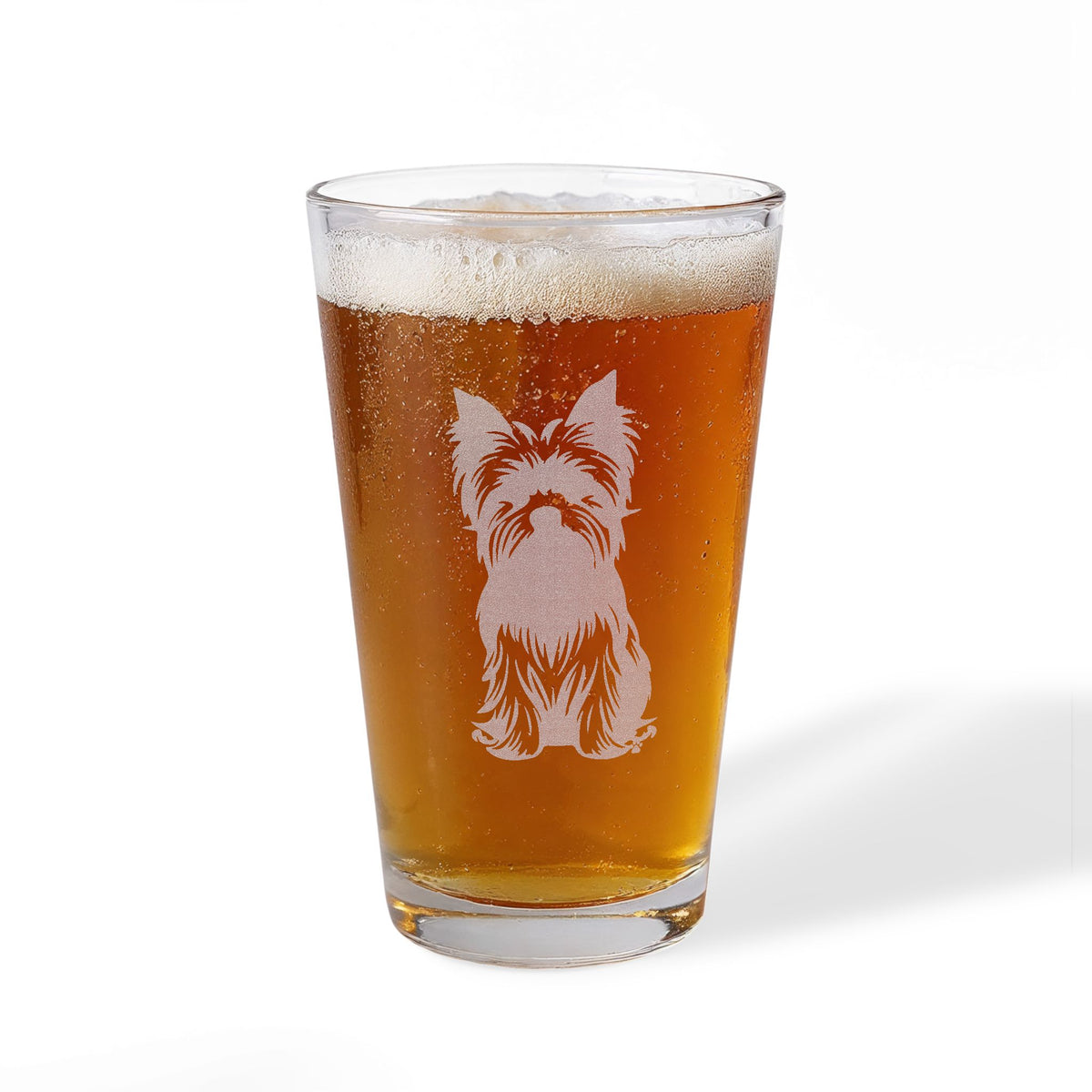 Yorkshire Terrier Engraved Pint Glass